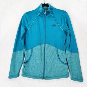 The North Face Jacket Womens Small Teal Blue Cinder 100 Full Zip Lightweight